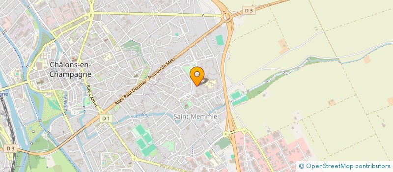 localisation de l'entreprise ASSOCIATION DES PARENTS D'ELEVES DES ECOLES MATERNELLLE ET PRIMAIRE DE SAINT MEMMIE  SAINT-MEMMIE