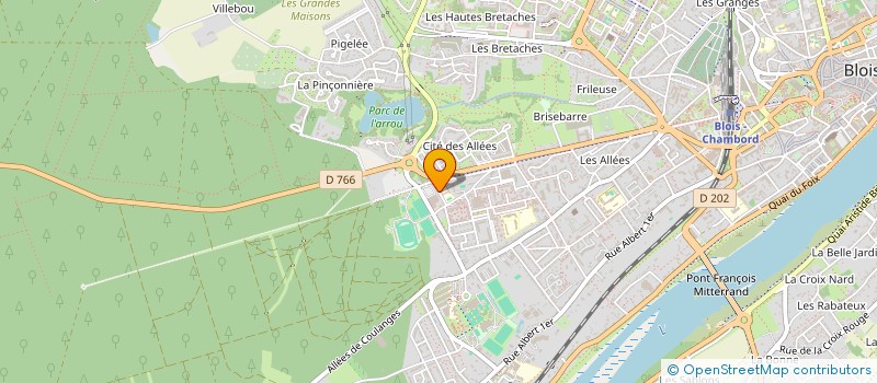 localisation de l'entreprise ASSOCIATION DES PARENTS D'ELEVES DES ECOLES MOLIERE  BLOIS