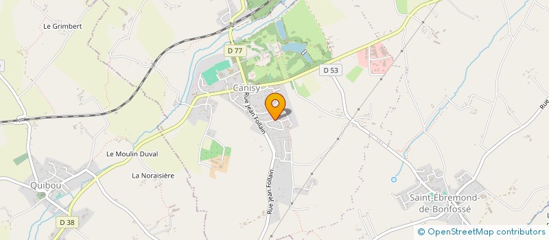 localisation de l'entreprise ASSOCIATION DES PARENTS D'ELEVES DES ECOLES PRIMAIRE ET MATERNELLE DE CANISY  CANISY