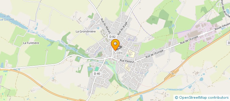 localisation de l'entreprise ASSOCIATION DES PARENTS D ELEVES DES ECOLES PRIMAIRES PRIVEES DE COEX  COEX