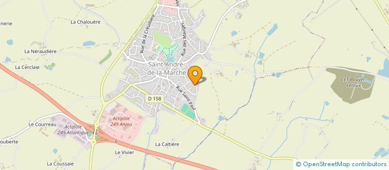 localisation de l'entreprise ASSOCIATION DES PARENTS D'ELEVES DES ECOLES PRIVEES MIXTES DE ROUSSAY à SEVREMOINE