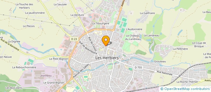 localisation de l'entreprise ASSOCIATION DES PARENTS D'ELEVES DES ECOLES PRIVEES SAINT-JOSEPH ET LE BRANDON  LES HERBIERS