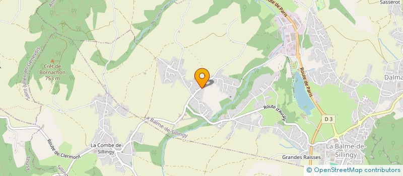 localisation de l'entreprise ASSOCIATION DES PARENTS D'ELEVES DES ECOLES PUBLIQUES D'AVULLY à LA BALME-DE-SILLINGY