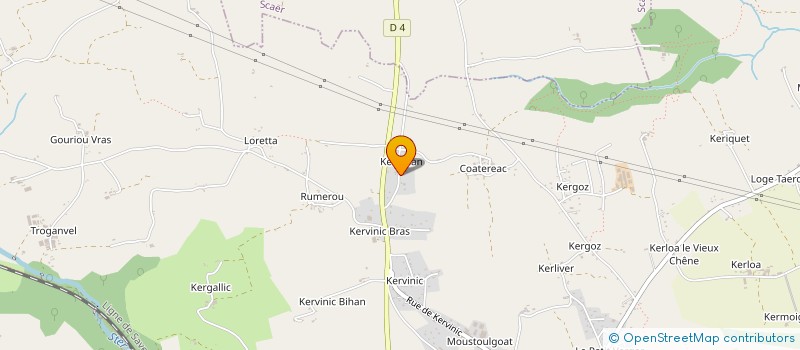 localisation de l'entreprise ASSOCIATION DES PARENTS D'ELEVES DES ECOLES PUBLIQUES DE BANNALEC  BANNALEC