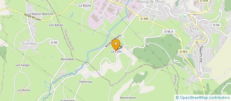 localisation de l'entreprise ASSOCIATION DES PARENTS D'ELEVES DES ECOLES PUBLIQUES DE BOURG DE THIZY à THIZY-LES-BOURGS