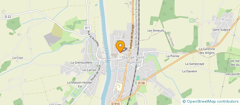 localisation de l'entreprise ASSOCIATION DES PARENTS D'ELEVES DES ECOLES PUBLIQUES DE DANGE-SAINT-ROMAIN  DANGE-SAINT-ROMAIN