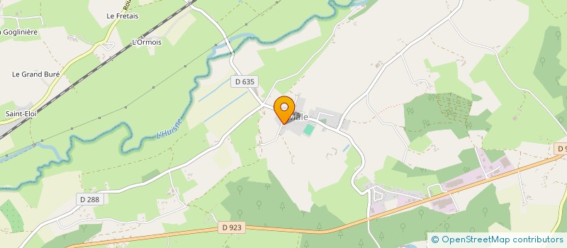 localisation de l'entreprise ASSOCIATION DES PARENTS D'ELEVES DES ECOLES PUBLIQUES DE LA ROUGE - MALE à VAL-AU-PERCHE