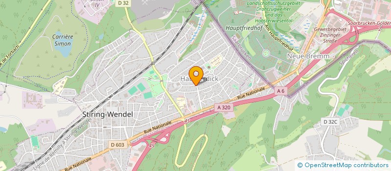 localisation de l'entreprise ASSOCIATION DES PARENTS D'ELEVES DES ECOLES PUBLIQUES DE STIRING WENDEL  STIRING-WENDEL