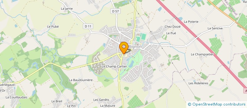 localisation de l'entreprise ASSOCIATION DES PARENTS D'ELEVES DES ECOLES PUBLIQUES DU MOULIN à LE BIGNON