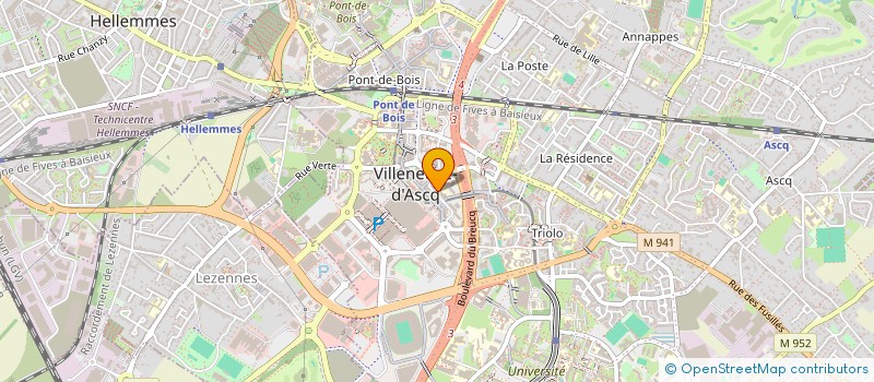 localisation de l'entreprise ASSOCIATION DES PARENTS D'ELEVES DES ECOLES PUBLIQUES MATERNELLE ET ELEMENTAIRE PAUL VERLAINE  VILLENEUVE D ASCQ