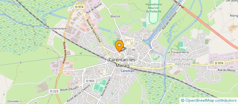 localisation de l'entreprise ASSOCIATION DES PARENTS D'ELEVES DES ECOLES SAINT-JOSEPH ET NOTRE-DAME  CARENTAN-LES-MARAIS