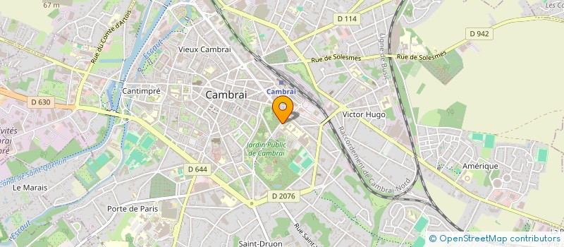 localisation de l'entreprise ASSOCIATION DES PARENTS D'ELEVES DES LYCEE ET COLLEGE PAUL DUEZ DE CAMBRAI  CAMBRAI