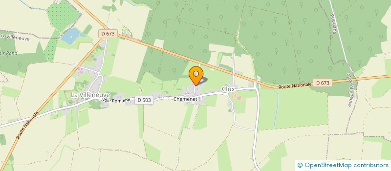 localisation de l'entreprise ASSOCIATION DES PARENTS D'ELEVES DES TROIS VILLAGES  CLUX-VILLENEUVE