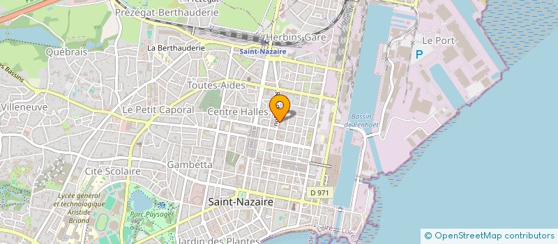 localisation de l'entreprise ASSOCIATION DES PARENTS D'ELEVES DES UNITES PEDAGOGIQUES DE L'ECOLE SAINTE-THERESE  SAINT-NAZAIRE