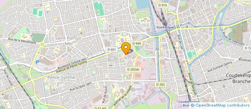 localisation de l'entreprise ASSOCIATION DES PARENTS D'ELEVES DU BANC VERT à DUNKERQUE