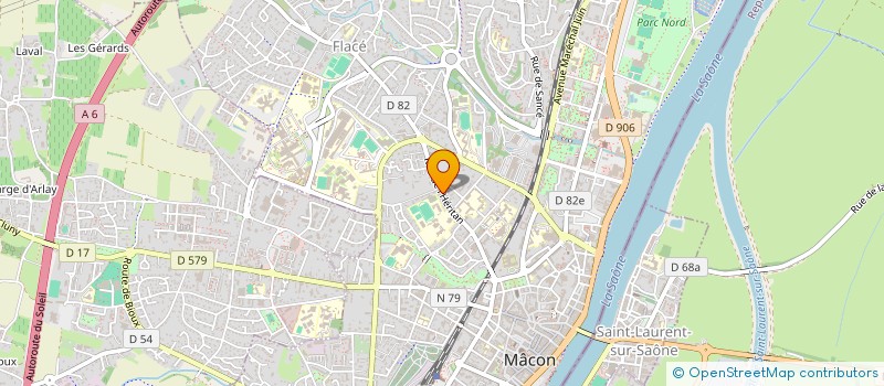 localisation de l'entreprise ASSOCIATION DES PARENTS D'ELEVES DU CENTRE SCOLAIRE NOTRE DAME OZANAM à MACON