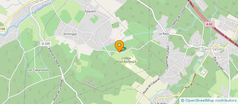 localisation de l'entreprise ASSOCIATION DES PARENTS D'ELEVES DU COLLEGE ET ECOLE DE RAMBAUD A LA BREDE  LA BREDE