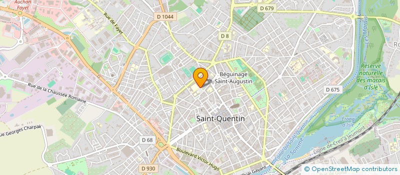 localisation de l'entreprise ASSOCIATION DES PARENTS D'ELEVES DU COLLEGE HENRI MARTIN à SAINT-QUENTIN
