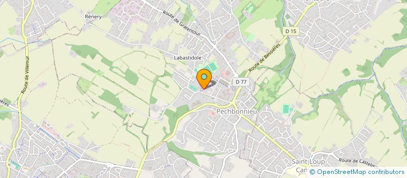 localisation de l'entreprise ASSOCIATION DES PARENTS D'ELEVES DU COLLEGE JEAN DIEUZAIDE  PECHBONNIEU