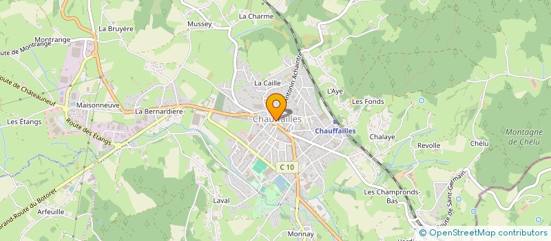 localisation de l'entreprise ASSOCIATION DES PARENTS D'ELEVES DU COLLEGE JEAN MERMOZ DE CHAUFFAILLES  CHAUFFAILLES