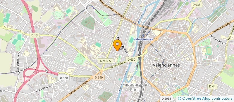 localisation de l'entreprise ASSOCIATION DES PARENTS D'ELEVES DU COLLEGE JEAN MOULIN DE WALLERS  VALENCIENNES