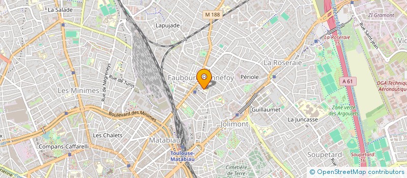 localisation de l'entreprise ASSOCIATION DES PARENTS D'ELEVES DU COLLEGE PRIVE MIXTE SAINT-LOUIS à TOULOUSE