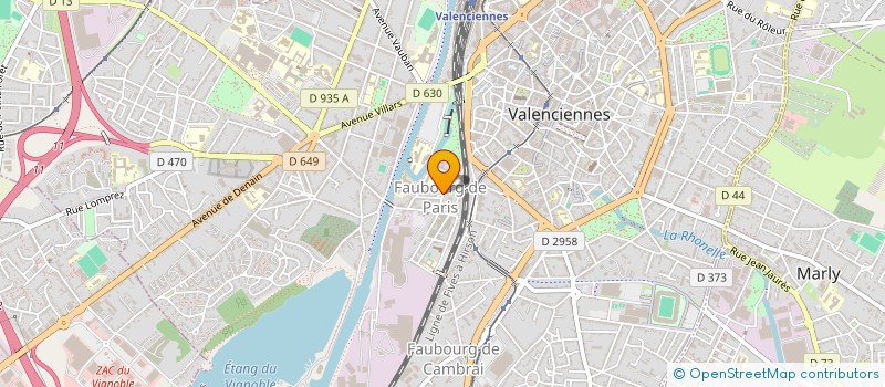 localisation de l'entreprise ASSOCIATION DES PARENTS D'ELEVES DU COLLEGE PRIVE SAINT JEAN BAPTISTE DE LA SALLE DE VALENCIENNES  VALENCIENNES