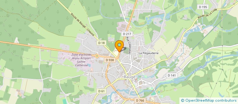 localisation de l'entreprise ASSOCIATION DES PARENTS D'ELEVES DU COLLEGE PUBLIC DE BAUGE à BAUGE-EN-ANJOU