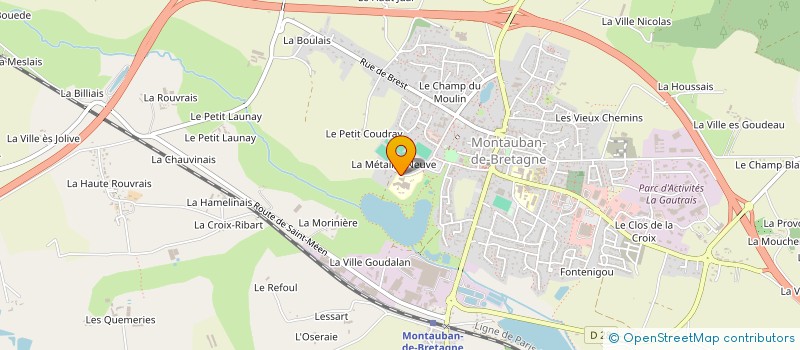 localisation de l'entreprise ASSOCIATION DES PARENTS D'ELEVES DU COLLEGE PUBLIC EVARISTE GALOIS  MONTAUBAN-DE-BRETAGNE