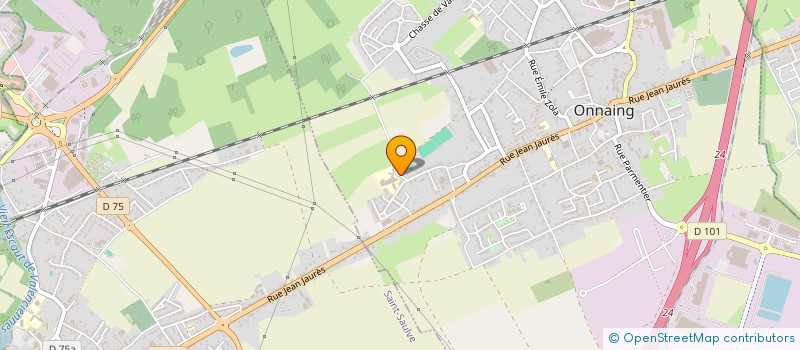 localisation de l'entreprise ASSOCIATION DES PARENTS D'ELEVES  DU COLLEGE SAINT EXUPERY  ONNAING