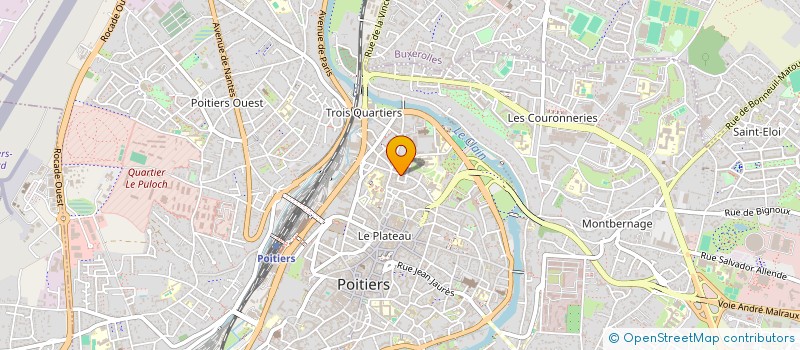 localisation de l'entreprise ASSOCIATION DES PARENTS D'ELEVES DU CONSERVATOIRE A RAYONNEMENT REGIONAL POITIERS à POITIERS