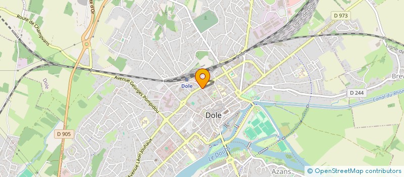 localisation de l'entreprise ASSOCIATION DES PARENTS D'ELEVES DU CONSERVATOIRE ET DES AMIS DE LA MUSIQUE DE LA VILLE DE DOLE à DOLE