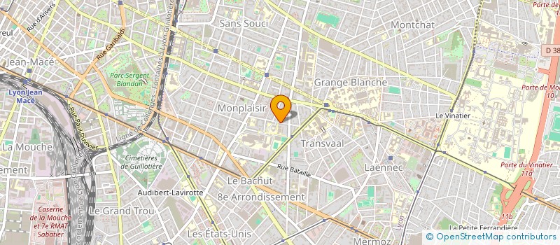 localisation de l'entreprise ASSOCIATION DES PARENTS D'ELEVES DU COURS PIERRE TERMIER à LYON