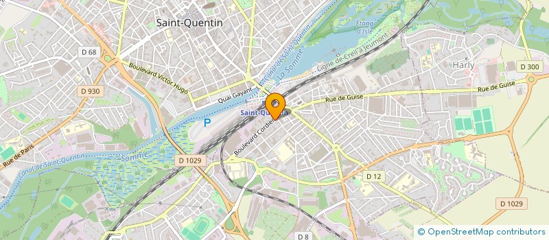 localisation de l'entreprise ASSOCIATION DES PARENTS D'ELEVES DU FAUBOURG D'ISLE à SAINT-QUENTIN