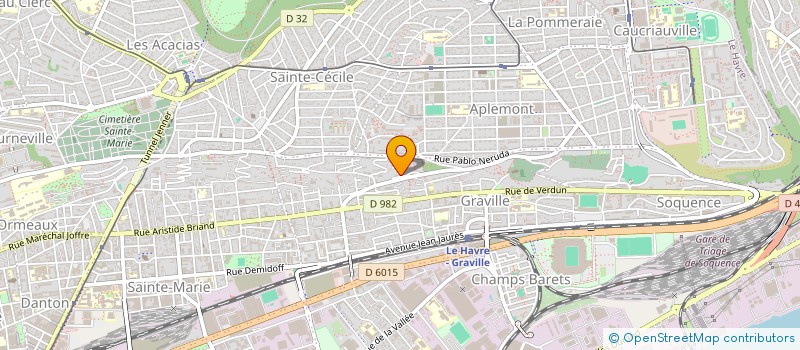 localisation de l'entreprise ASSOCIATION DES PARENTS D'ELEVES DU GROUPE FANNY DANCE  LE HAVRE