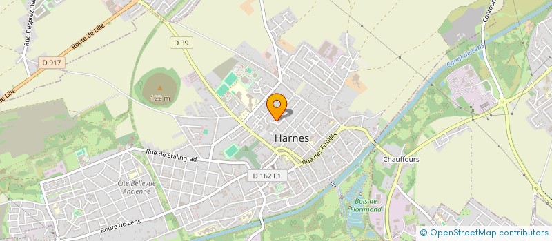 localisation de l'entreprise ASSOCIATION DES PARENTS D'ELEVES DU GROUPE JAURES-BARROUX  HARNES