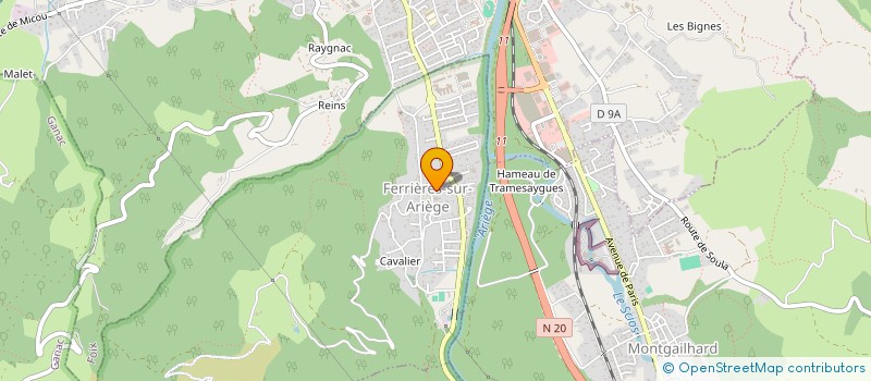 localisation de l'entreprise ASSOCIATION DES PARENTS D'ELEVES DU GROUPE SCOLAIRE FERRIERES -PRAYOLS à FERRIERES-SUR-ARIEGE