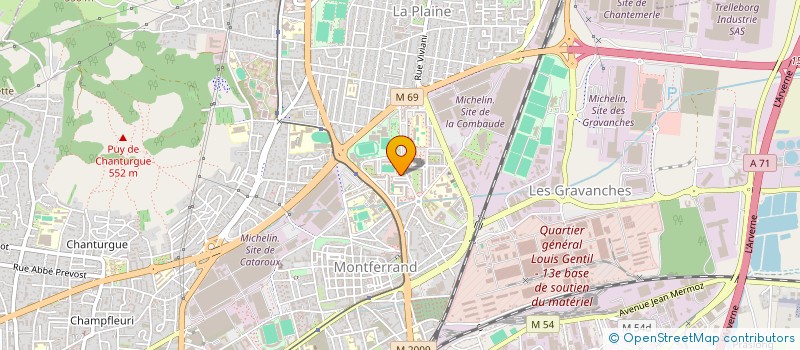 localisation de l'entreprise ASSOCIATION DES PARENTS D'ELEVES DU GROUPE SCOLAIRE JEAN DE LA FONTAINE  CLERMONT-FERRAND