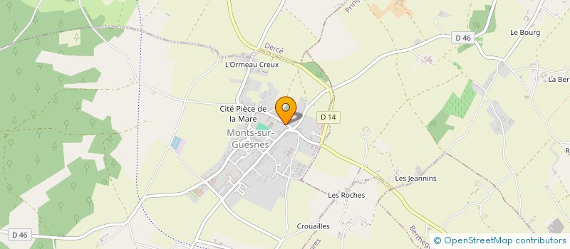 localisation de l'entreprise ASSOCIATION DES PARENTS D'ELEVES DU GROUPE SCOLAIRE JEAN MONNET  MONTS-SUR-GUESNES