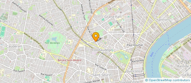 localisation de l'entreprise ASSOCIATION DES PARENTS D'ELEVES DU GROUPE SCOLAIRE MARIE CURIE - AGS MARIE CURIE  BORDEAUX