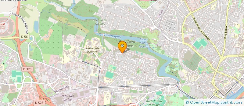 localisation de l'entreprise ASSOCIATION DES PARENTS D'ELEVES DU GROUPE SCOLAIRE PIERRE ET MARIE CURIE  APE PMC à ANGERS