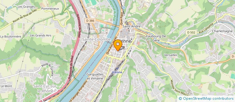 localisation de l'entreprise ASSOCIATION DES PARENTS D'ELEVES DU GROUPE SCOLAIRE REPUBLIQUE  VIENNE