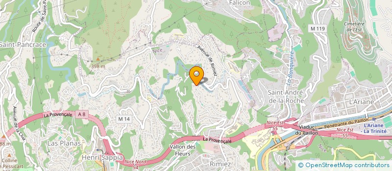 localisation de l'entreprise ASSOCIATION DES PARENTS D'ELEVES DU GROUPE SCOLAIRE SAINT-EXUPERY à NICE