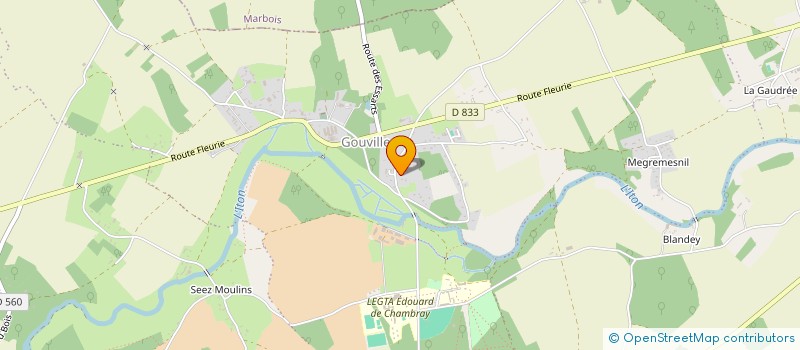 localisation de l'entreprise ASSOCIATION DES PARENTS D'ELEVES DU LYCEE AGRICOLE DE CHAMBRAY  MESNILS-SUR-ITON