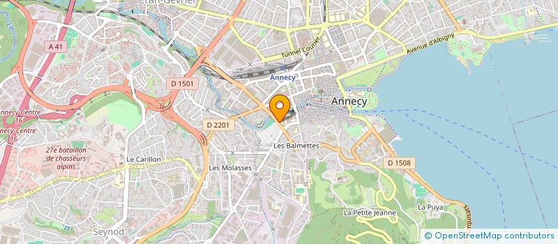 localisation de l'entreprise ASSOCIATION DES PARENTS D'ELEVES DU LYCEE GABRIEL FAURE à ANNECY