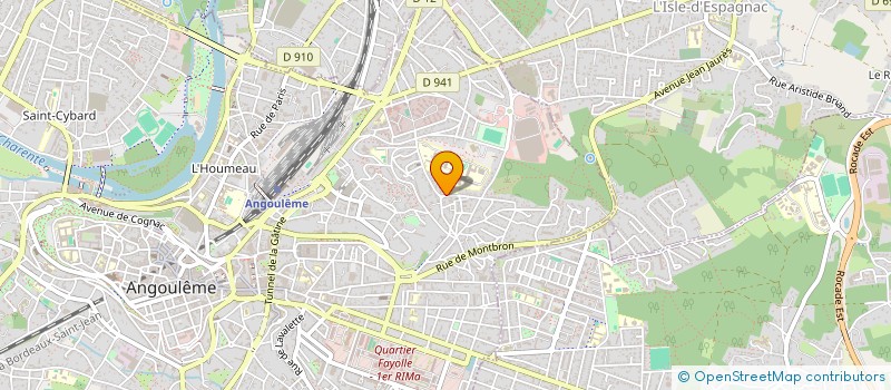localisation de l'entreprise ASSOCIATION DES PARENTS D'ELEVES DU LYCEE JEAN ROSTAND à ANGOULEME