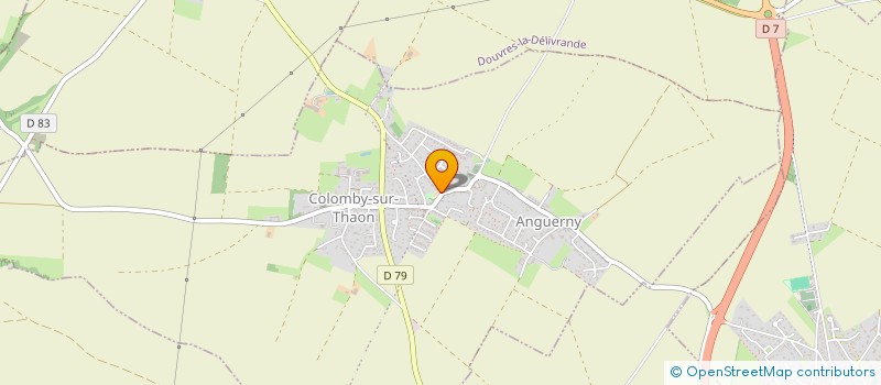 localisation de l'entreprise ASSOCIATION DES PARENTS D'ELEVES DU R.P.I. DES COMMUNES D'ANGUERNY, D' ANISY, BASLY  COLOMBY-SUR-THAON  COLOMBY-ANGUERNY