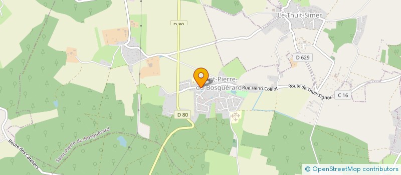 localisation de l'entreprise ASSOCIATION DES PARENTS D ELEVES DU REGROUPEMENT PEDAGOGIQUE LA HAYE DU THEIL ST MESLIN DU BOSC ST PIERRE DU BOSGUERARD  ST-PIERRE DU BOSGUERARD