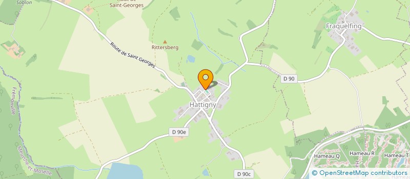 localisation de l'entreprise ASSOCIATION DES PARENTS D'ELEVES DU REGROUPEMENT SCOLAIRE D'HATTIGNY-FRAQUELFING-NIDERHOFF-METAIRIES SAINT QUIRIN  HATTIGNY