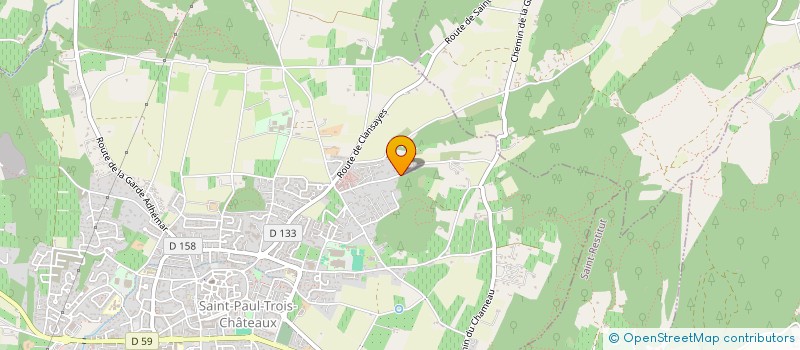 localisation de l'entreprise ASSOCIATION DES PARENTS D'ELEVES DU RESSEGUIN  SAINT-PAUL-TROIS-CHATEAUX